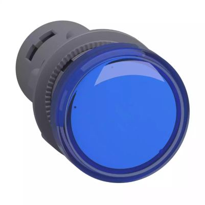 round pilot light Ã˜ 22 - blue - integral LED - 110 V AC/DC - screw clamp terminals