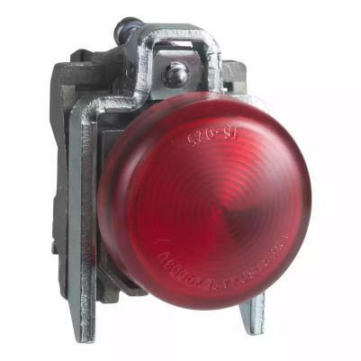 Complete pilot light, Harmony XB4 - ATEX D, 22mm, IP65, red, integral LED, 24...120V, lugs