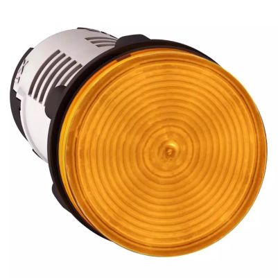 Harmony XB7 round pilot light Ã˜ 22 - orange - integral LED - 230..240V-screw clamp terminals