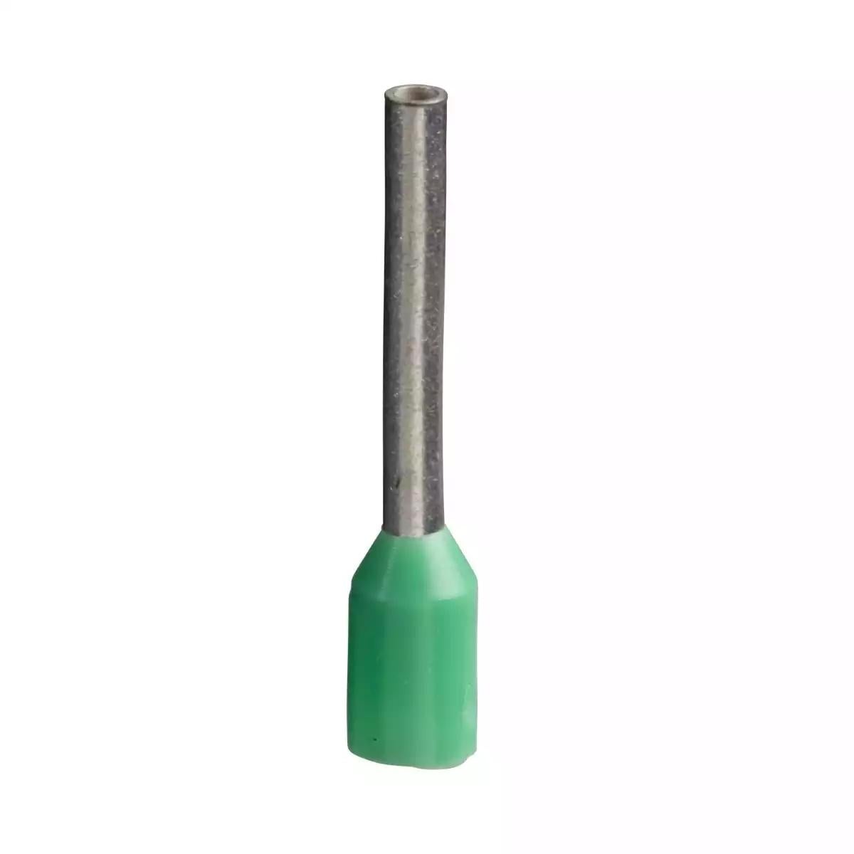 Schneider Electric Cable end insulated, 6mmÃ‚Â², medium size, green, 1 bag, NF