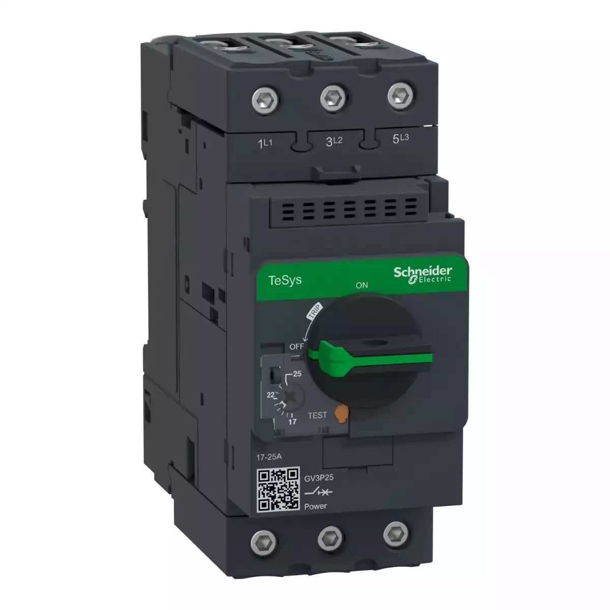 Schneider Electric TeSys GV3 Circuit breaker-thermal-magnetic - 17â€¦25A - EverLink BTR connectors