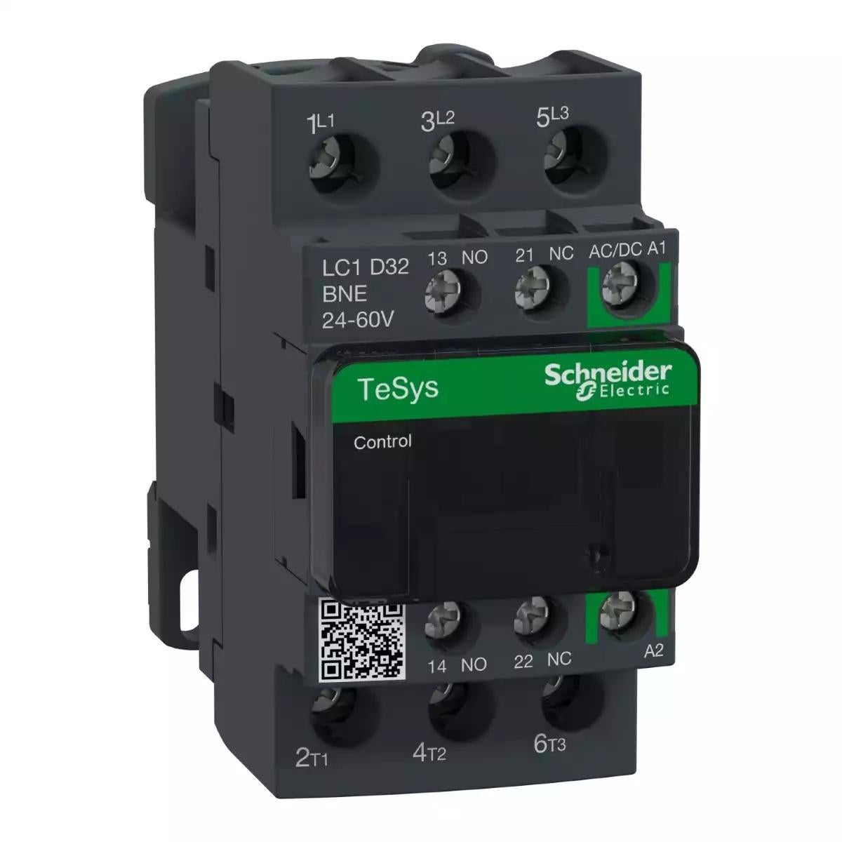 Schneider Electric TeSys D contactor - 3P - <= 440 V - 32 A AC-3 - 24...60 V AC/DC coil