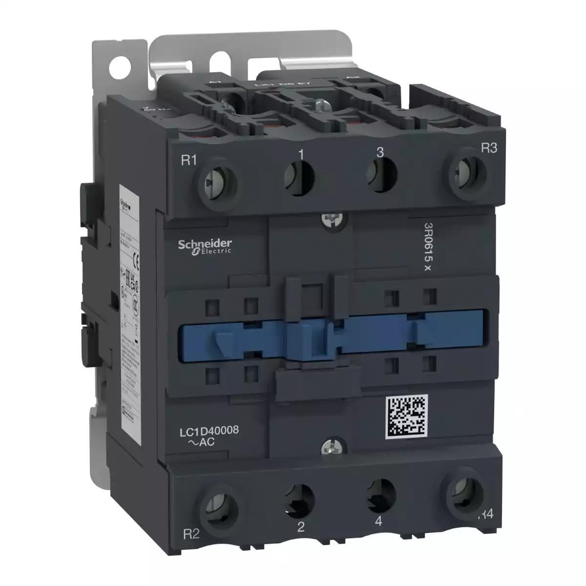 Schneider Electric TeSys D contactor - 4P(2 NO + 2 NC) - AC-1 <= 440 V 60 A - 24 V AC 50/60 Hz coil