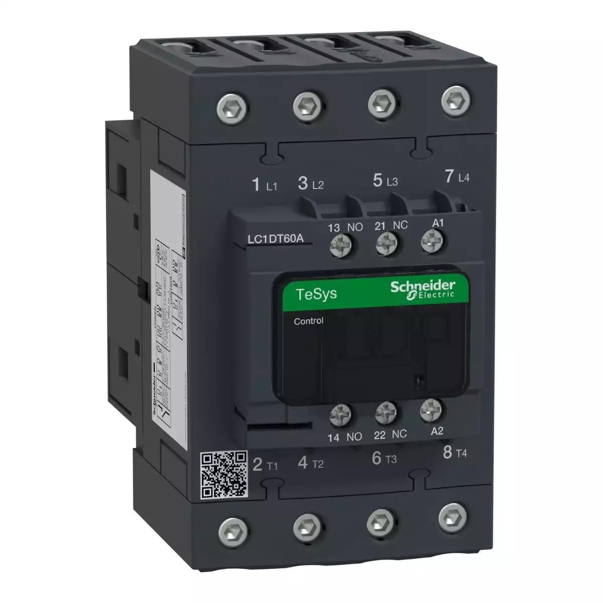 Schneider Electric TeSys D contactor - 4P(4 NO) - AC-1 - <= 440 V 60 A - 220 V AC 50/60 Hz coil