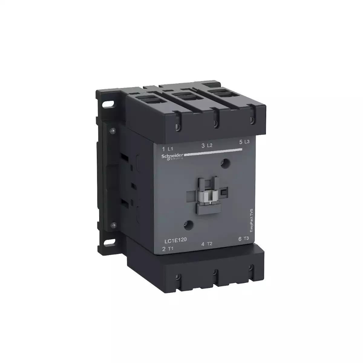Schneider Electric EasyPact TVS contactor 3P(3 NO) - AC-3 - <= 440 V 120A - 220 V AC coil