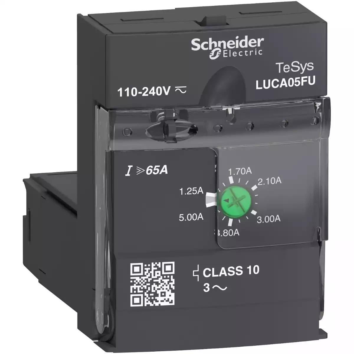 Schneider Electric TeSys U standard control unit LUCA - class 10 - 1.25...5 A - 110...220 V DC/AC