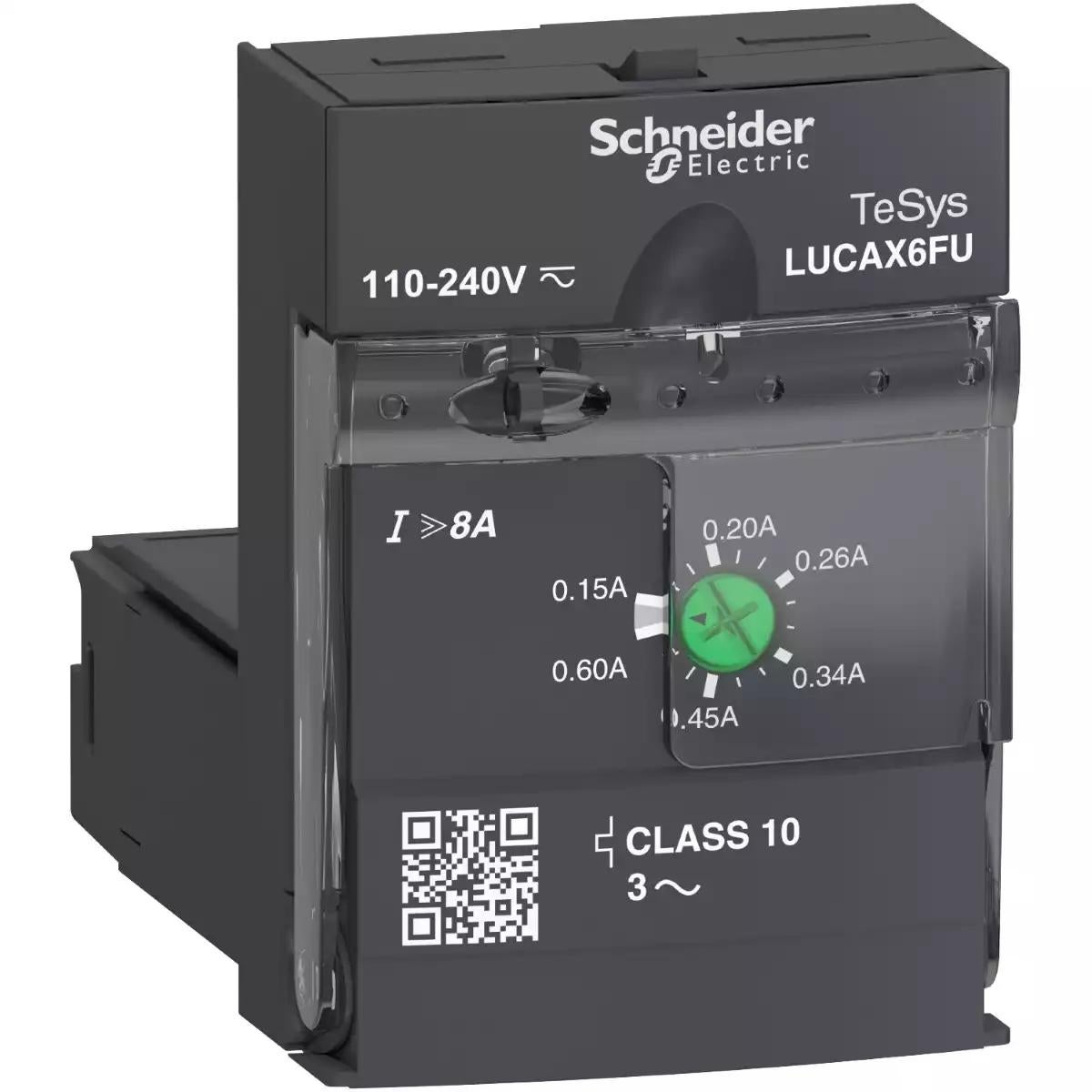 Schneider Electric standard control unit LUCA - class 10 - 0.15...0.6 A - 110...220 V DC/AC