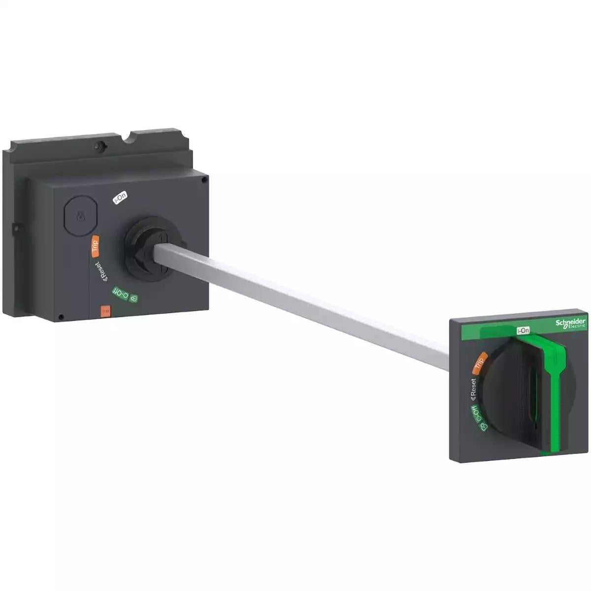 Schneider Electric extended rotary handle, ComPacT NSX 100/160/250, black handle, telescopic shaft 248 to 600 mm for withdrawable device, IP55