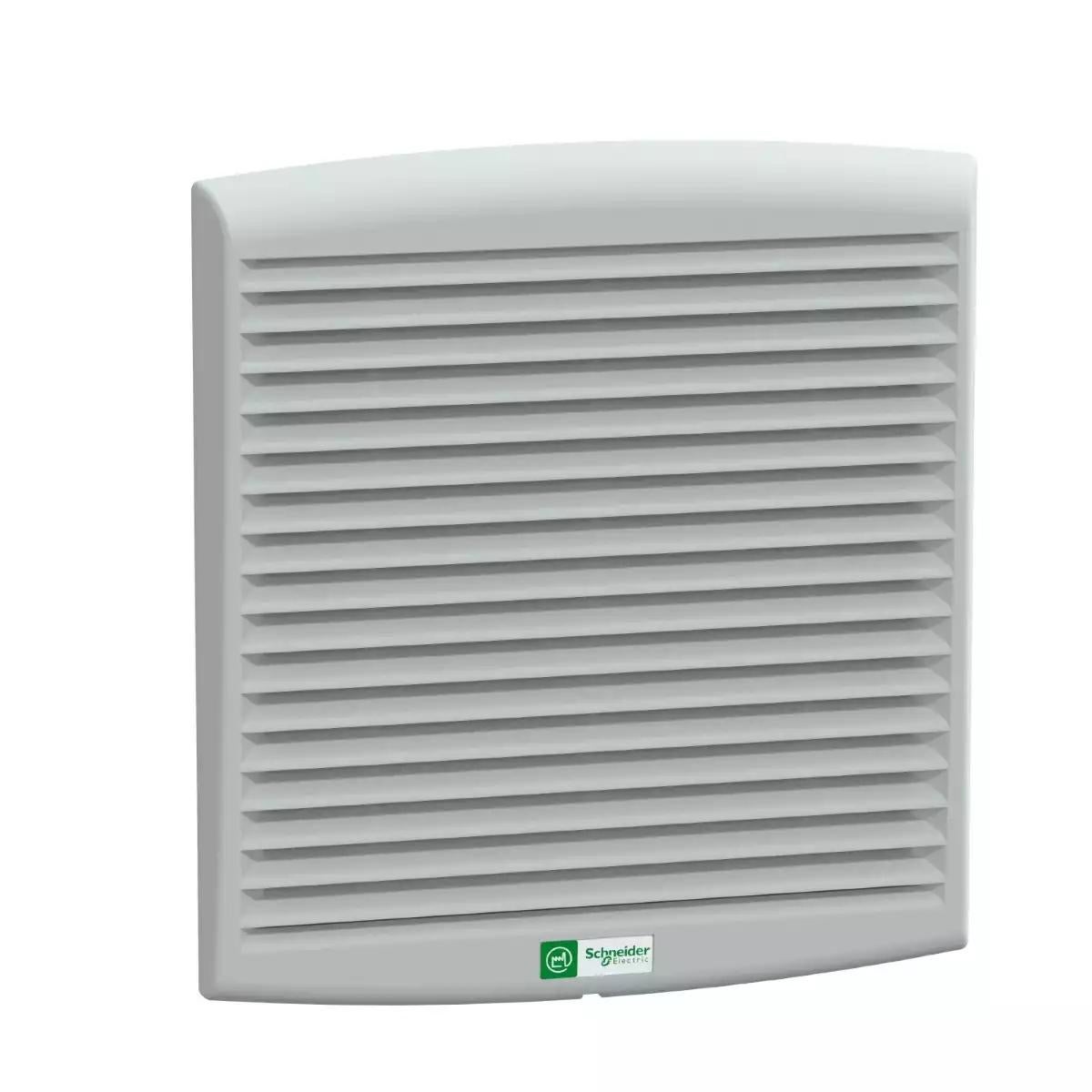 Schneider Electric ClimaSys CV forced vent. IP54, 300m3/h, 230V, with outlet grille and filter G2