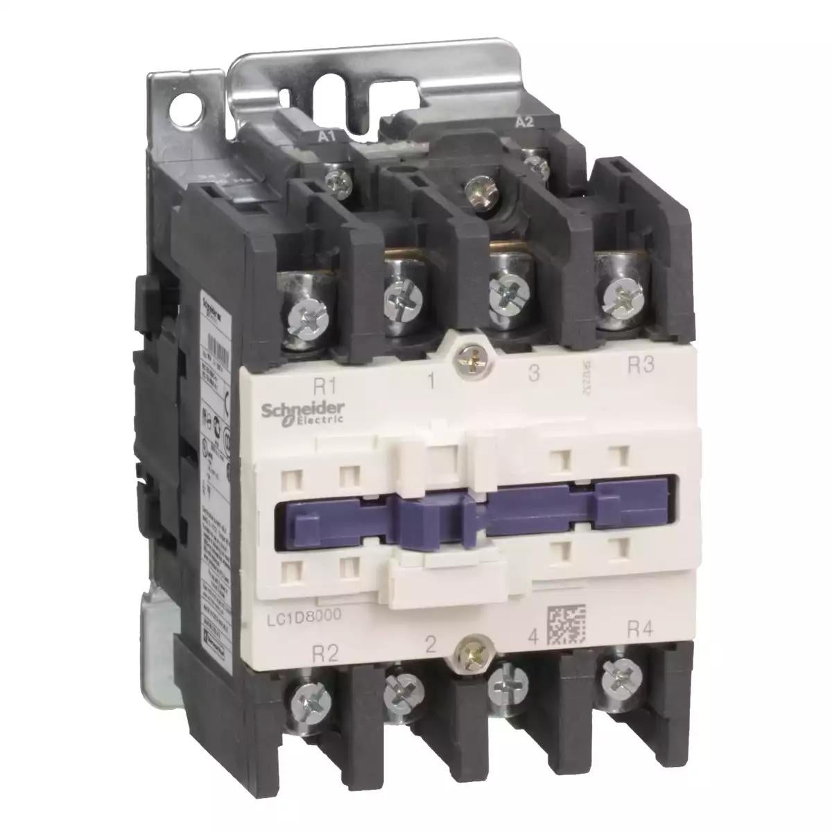 Schneider Electric TeSys D contactor - 4P(2 NO + 2 NC) - AC-1 <= 440 V 125 A 220 V AC 50/60 Hz coil