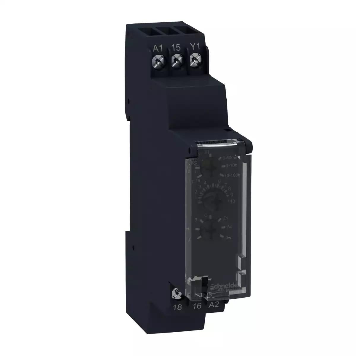 Schneider Electric Zelio Time time delay relay 10 functions - 1 s..100 h - 24..240 V AC - 1 OC