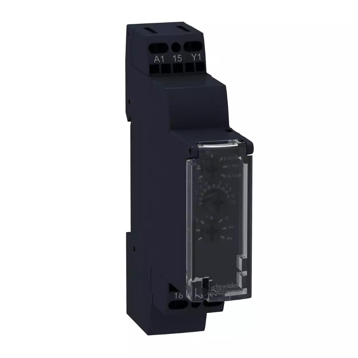Schneider Electric Zelio Time time delay relay 10 functions - 1 s..100 h - 12..240 V AC/DC - 1 OC