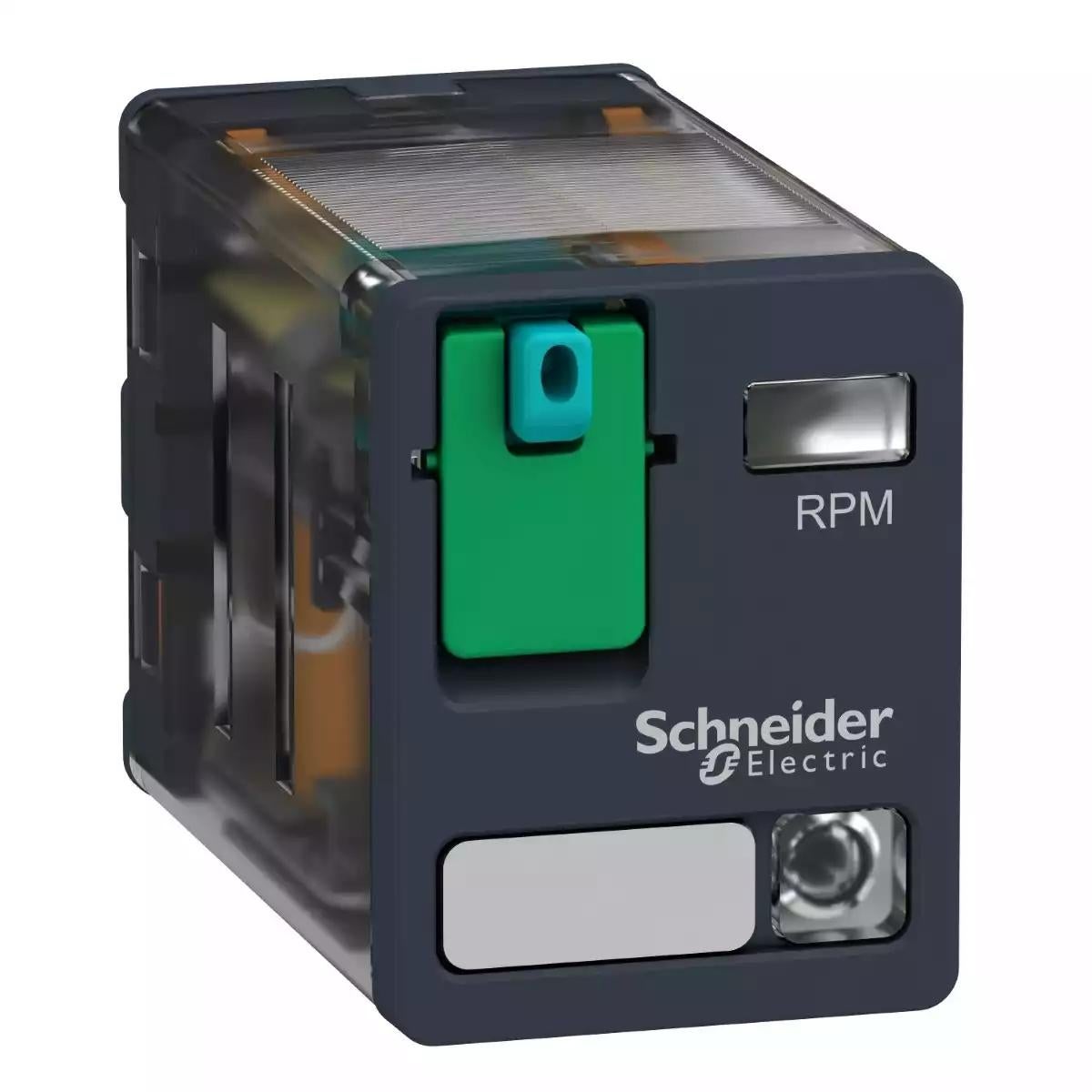 Schneider Electric Zelio RPM - Relay power plug-in relay - 2 C/O - 24 V DC - 15 A - with LED