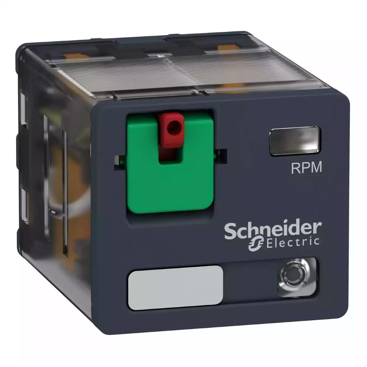 Schneider Electric Zelio RPM - Relay power plug-in relay - 3 C/O - 230 V AC - 15 A - with LED