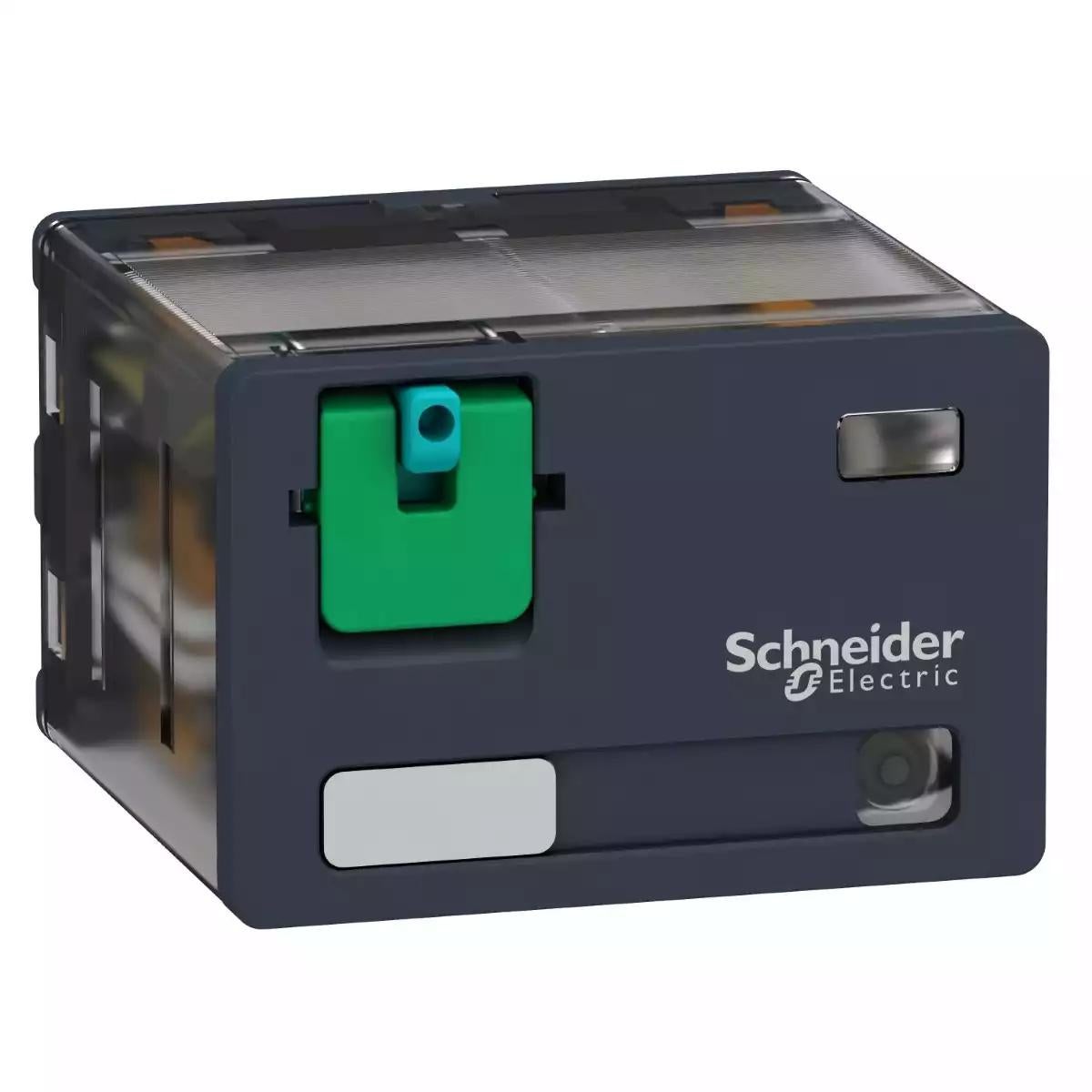 Schneider Electric Zelio RPM - Relay power plug-in relay - 4 C/O - 24 V DC - 15 A - with LED