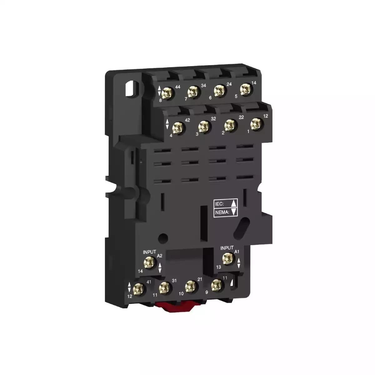 Schneider Electric Zelio RPZ - Relay socket - mixed contact - 16 A - < 250 V - screw clamp - for relay RPM4