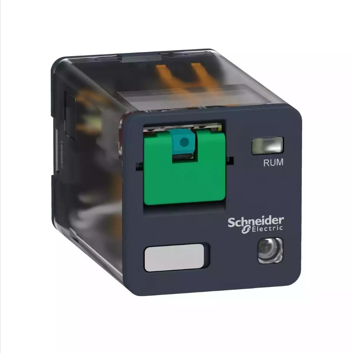 Schneider Electric Zelio RUM - Relay universal plug-in relay - 3 C/O - 24 V DC - 10 A - with LED