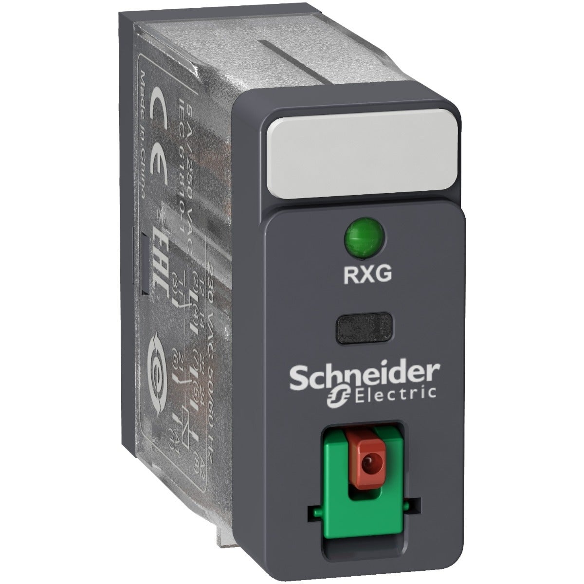 Schneider Electric  Zelio RXG - interface plug-in relay - 2C/O standard-220VAC-5A - with LTB and LED