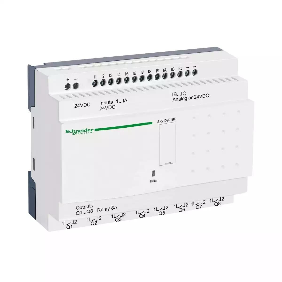 Schneider Electric Zelio Logic compact smart relay - 20 I O - 24 V DC - no clock - no display