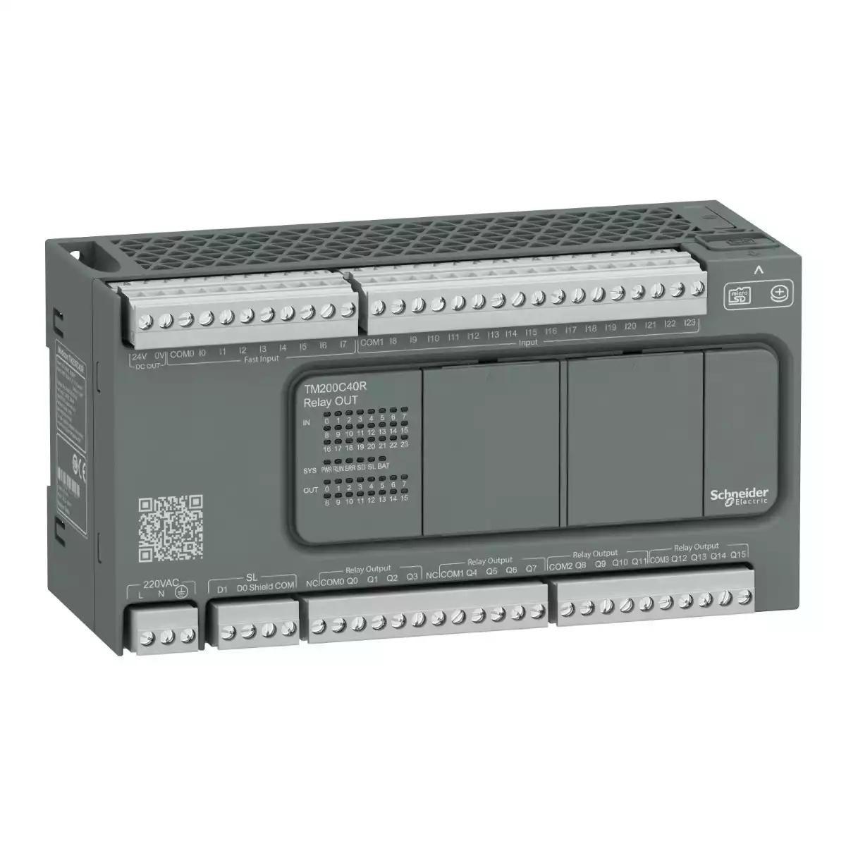 Schneider Electric Modicon Easy M200 Controller 40 IO relay 
