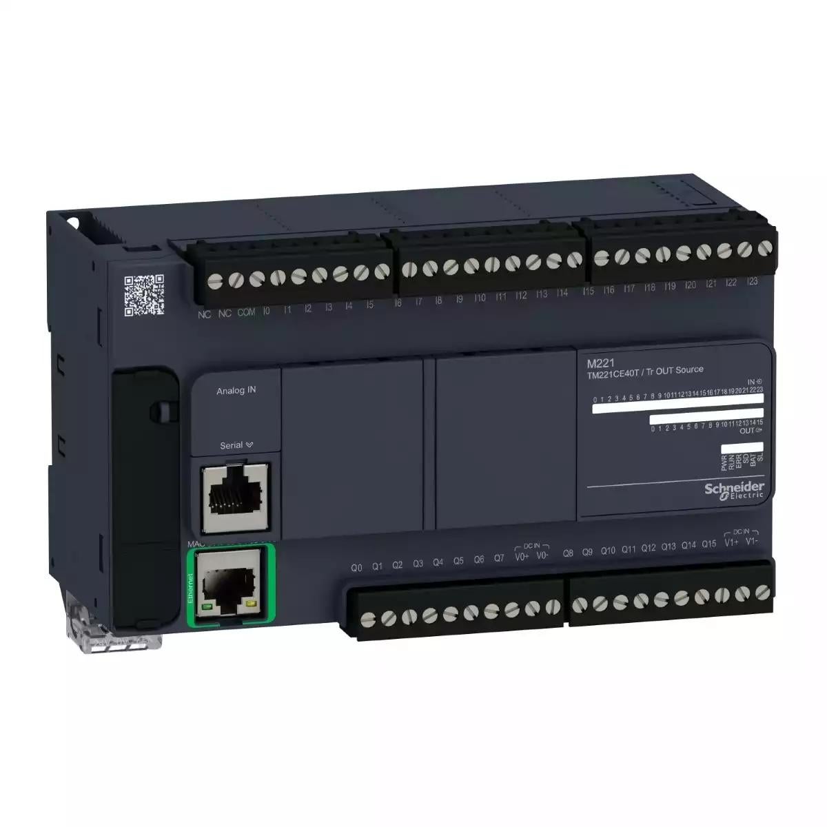 Schneider Electric Modicon M221 Controller 40 IO transistor PNP Ethernet 