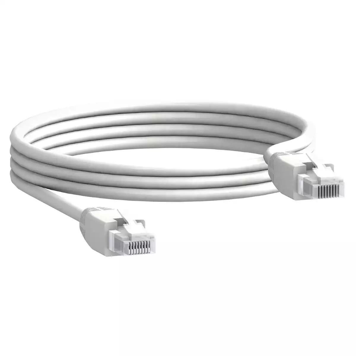 Schneider Electric Compact NS switches disconnectors network cord - 2 x RJ45 male - L = 2 m - set of 5