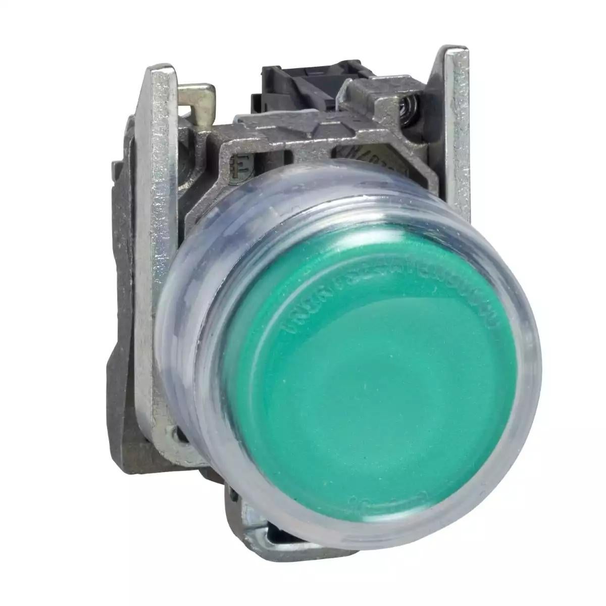 Schneider Electric Harmony XB4 - ATEX D green illuminated pushbutton - Ã˜ 22 - 24 V - ATEX