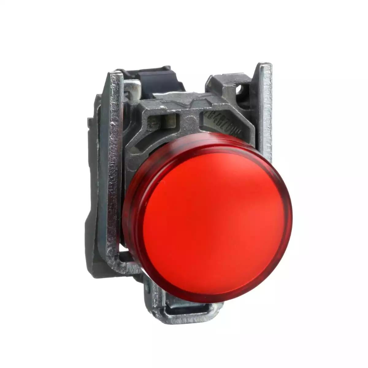 Schneider Electric Harmony XB4 red complete pilot light Ã˜22 plain lens with integral LED 24V