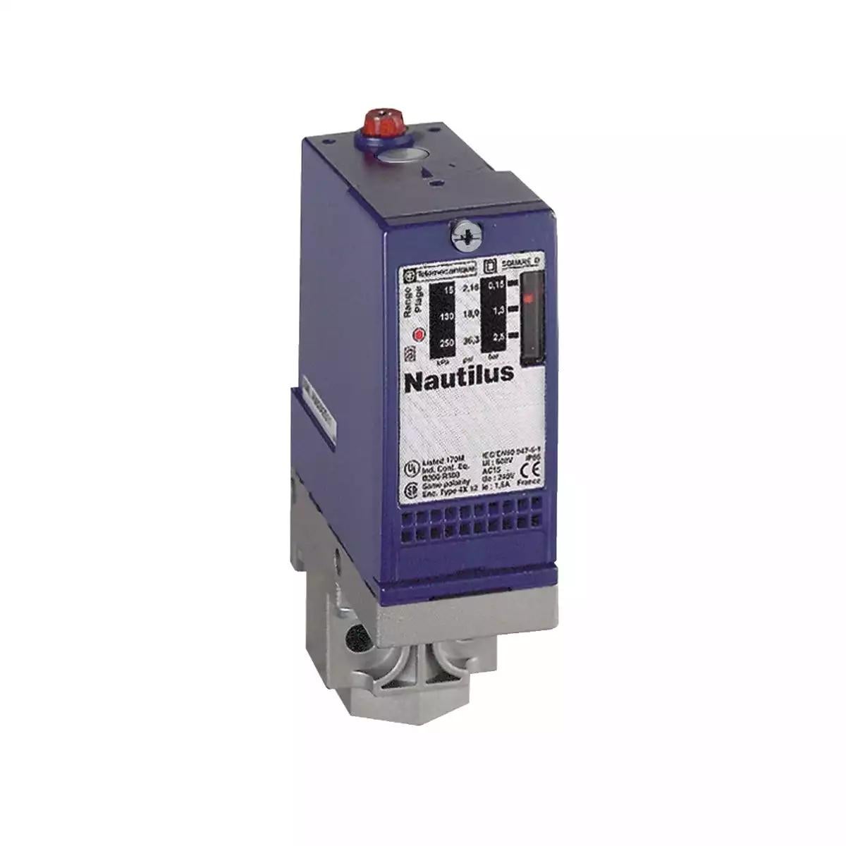 Schneider Electric OsiSense XM pressure switch XMLA 20 bar - fixed scale 1 threshold - 1 C/O 