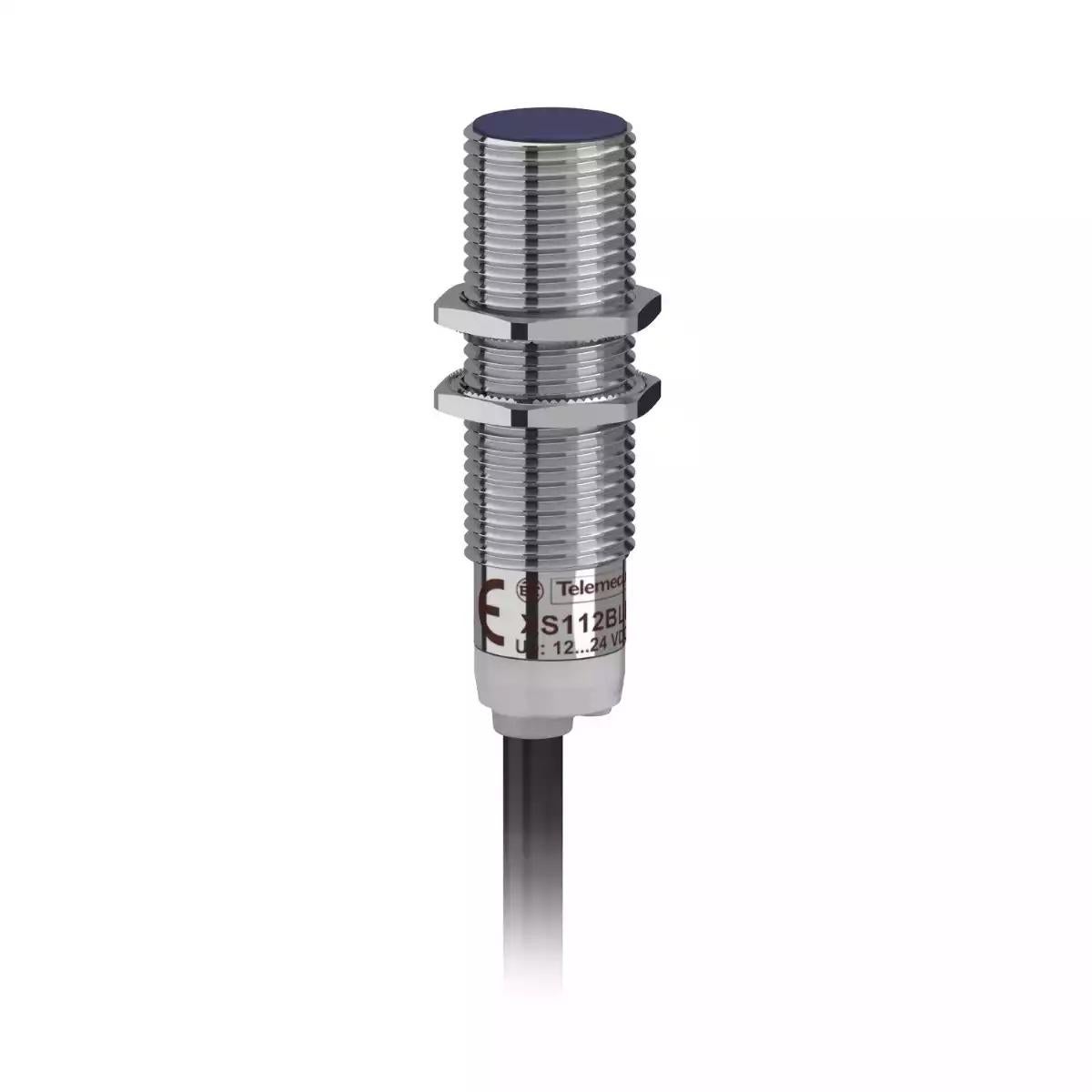 Schneider Electric Osisense XS & XT inductive sensor XS1 M12 - L44mm - brass - Sn2mm - 12..24VDC - cable 2m 