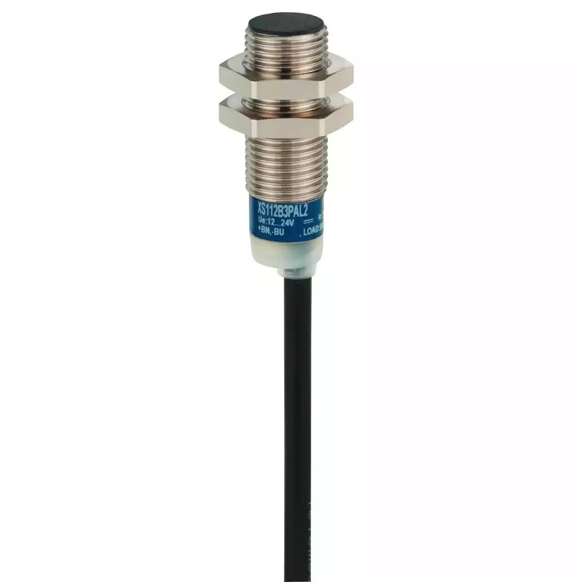 Schneider Electric Osisense XS & XT inductive sensor XS6 M12 - L53mm - brass - Sn4mm - 24..240VAC/DC - cable 2m 