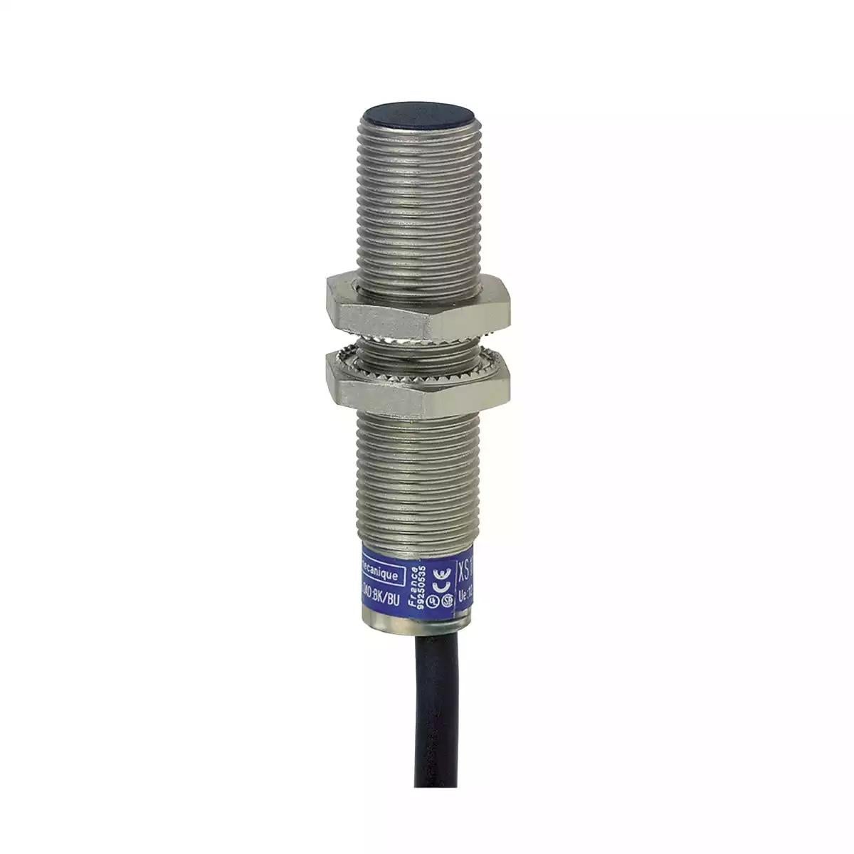 Schneider Electric Osisense XS & XT inductive sensor XS6 M12 - L53mm - brass - Sn4mm - 12..48VDC - cable 2m 