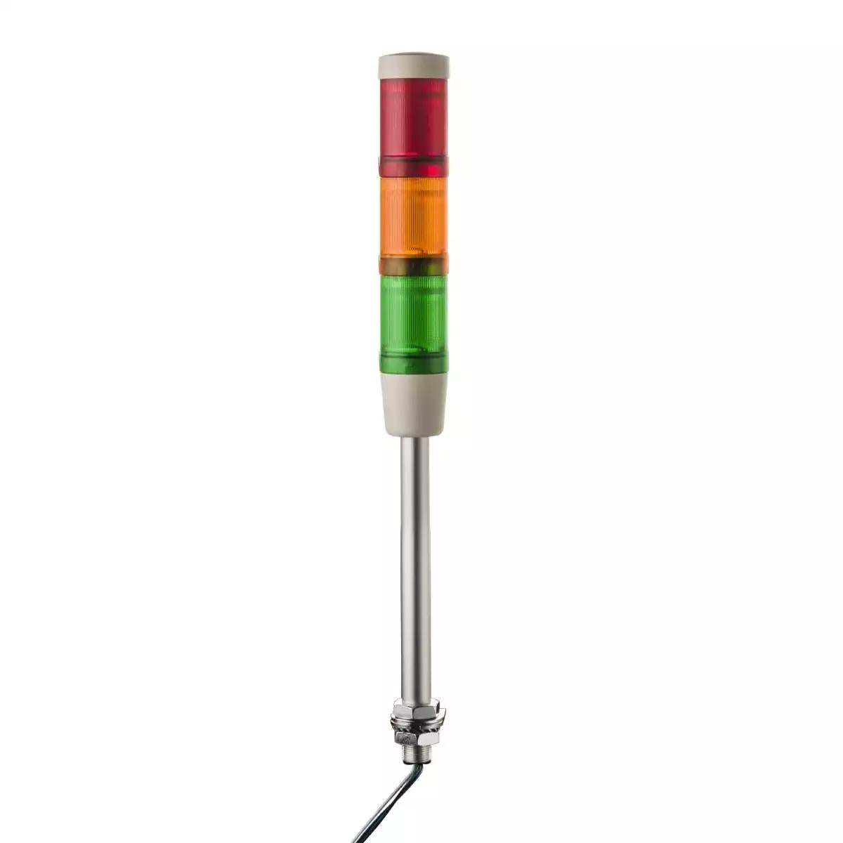 Schneider Electric Modular tower lights, aluminium, red/orange/green, Ã˜45, steady, super bright LED, 24 V AC/DC